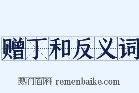赠丁和反义词是什么意思的图片